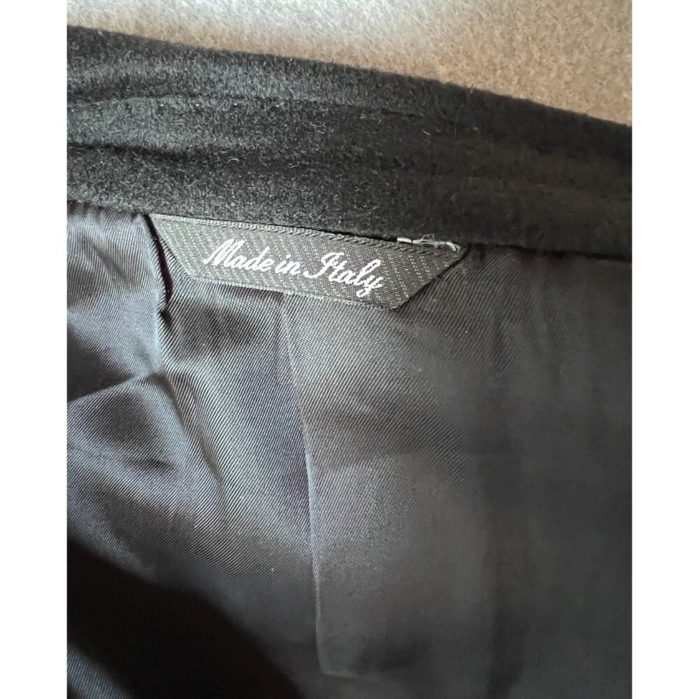Hathaway Platinum Mens Size 44 Italian 100% Cashmere Black Suit Jacket 3-Button - Picture 6 of 15